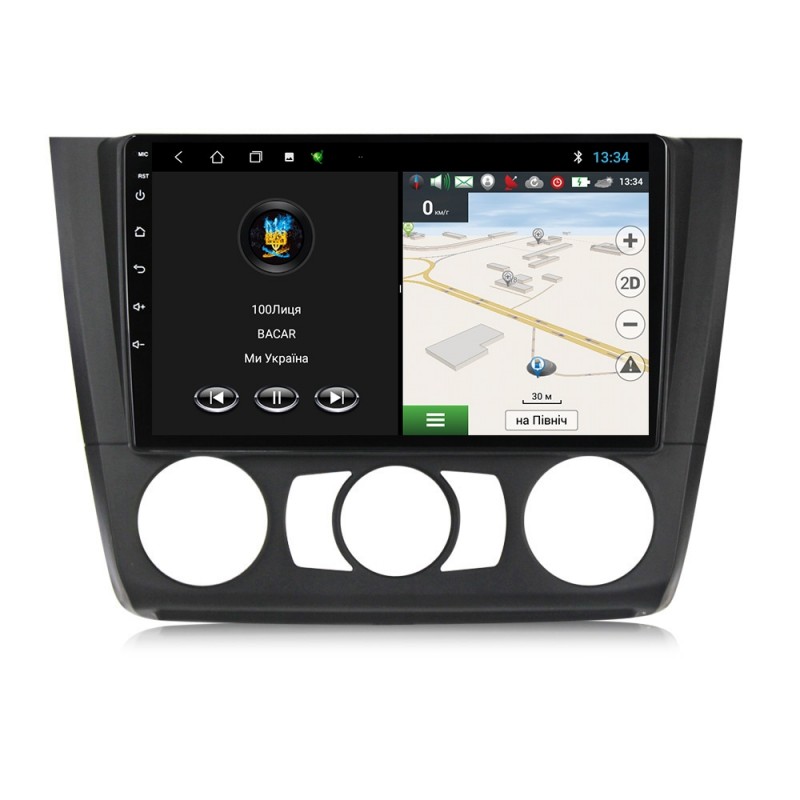 Штатна магнітола для BMW 1 Series E81 E82 E87 E88 Кондиціонер 2004-2011 з Android-функціями