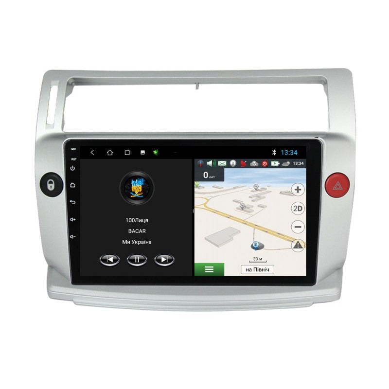 Штатна магнітола для Citroen C4 C-Quatre C-Triomphe 2004-2014 з Android-функціями