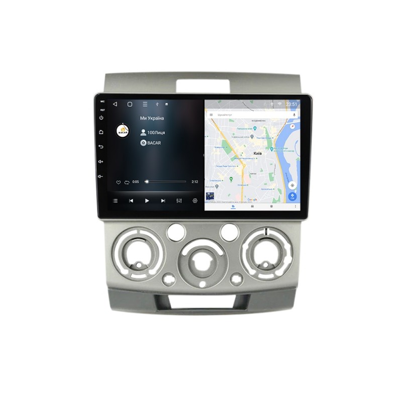 Штатна магнітола для Ford Ranger 2 Everest Mazda BT-50 2006-2011 з Android-функціями