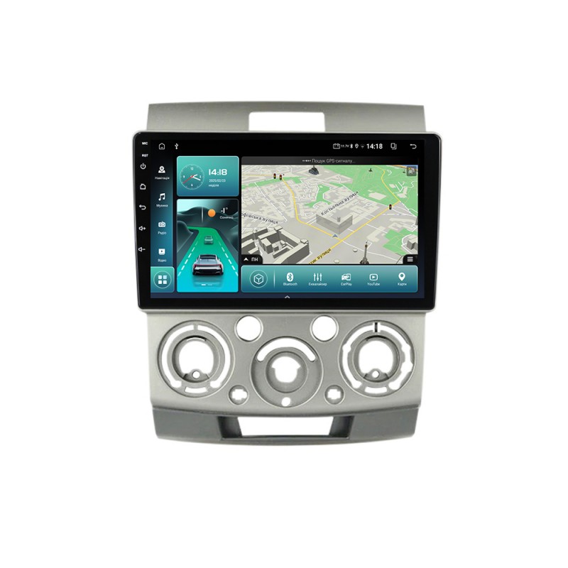 Штатна магнітола для Ford Ranger 2 Everest Mazda BT-50 2006-2011 з Android-функціями