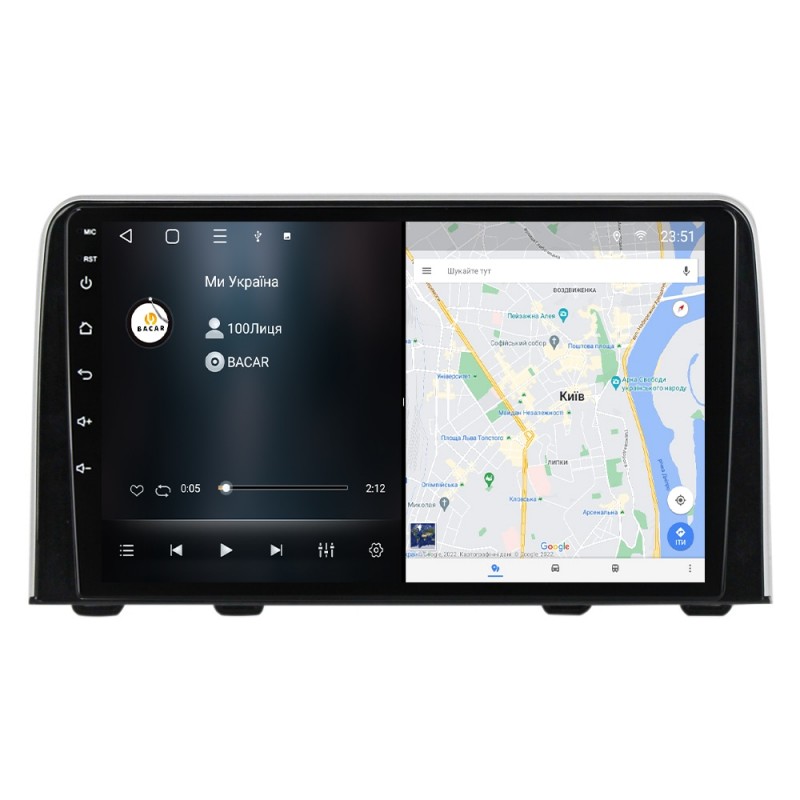 Штатна магнітола для Honda CRV 5 RT RW 2016-2018 з Android-функціями
