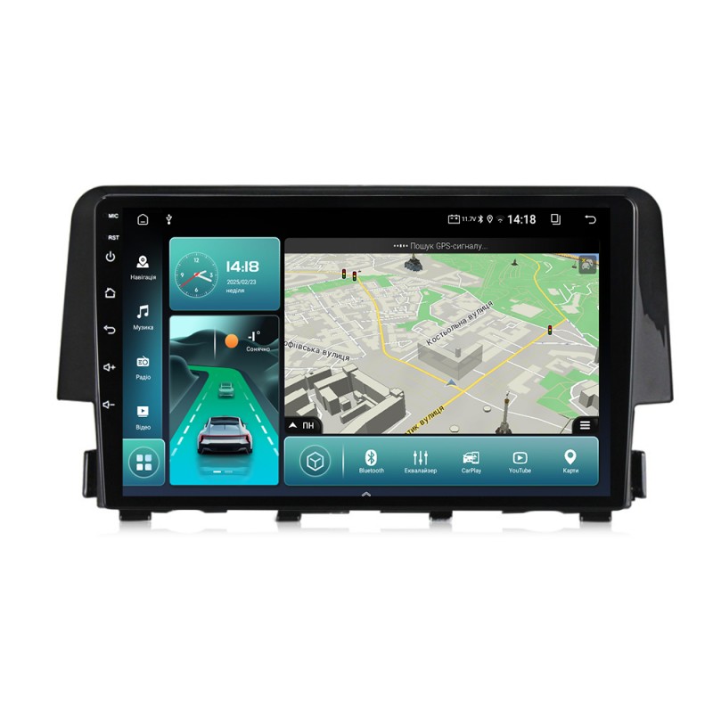 Штатна магнітола для Honda Civic 10 2015-2020 з Android-функціями