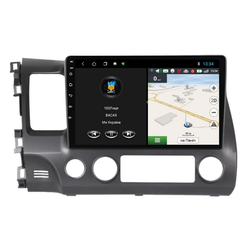 Штатна магнітола для Honda Civic 8 4D 2005-2012 з Android-функціями