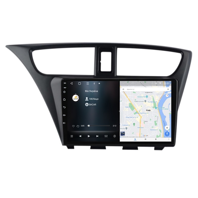 Штатна магнітола для Honda Civic 9 FK FB 2012-2017 з Android-функціями