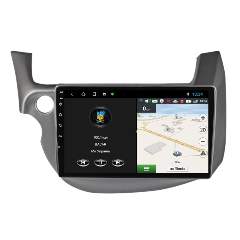Штатна магнітола для Honda Jazz 2 GE GP / Fit 2 2007-2014 з Android-функціями