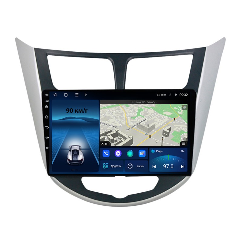 Штатна магнітола для Hyundai Accent Solaris 2010-2016 з Android-функціями
