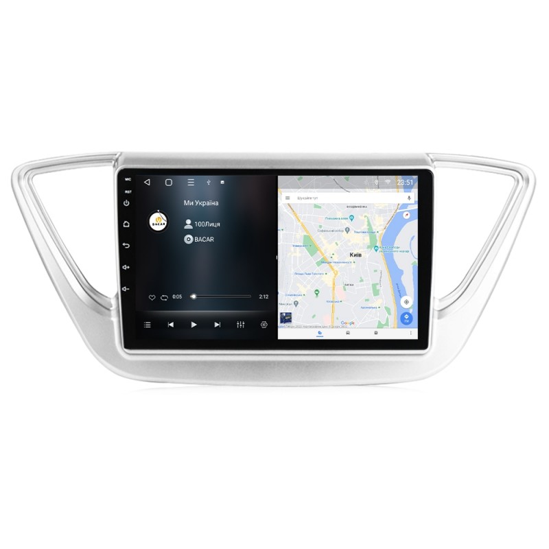 Штатна магнітола для Hyundai Accent Solaris 2017-2018 з Android-функціями