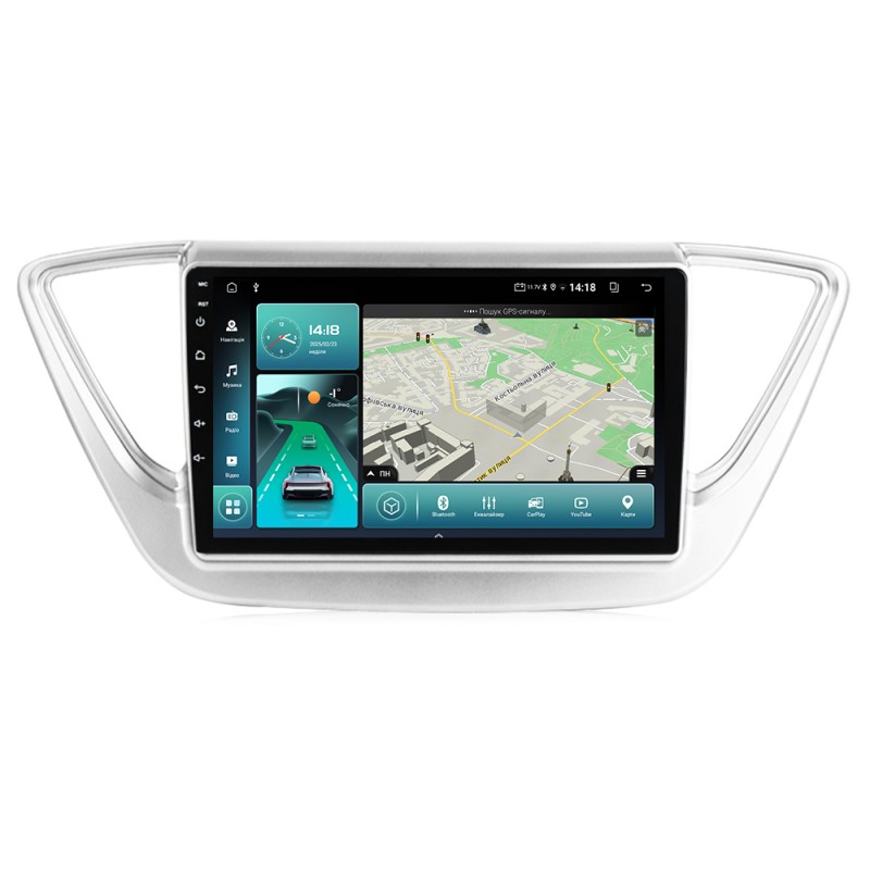 Штатна магнітола для Hyundai Accent Solaris 2017-2018 з Android-функціями
