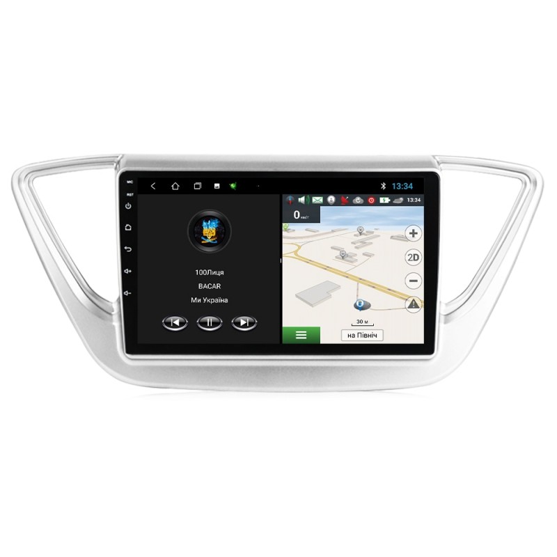 Штатна магнітола для Hyundai Accent Solaris 2017-2018 з Android-функціями