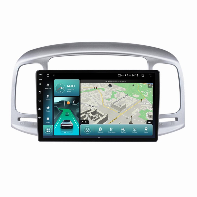 Штатна магнітола для Hyundai Accent MC 2006-2011 з Android-функціями