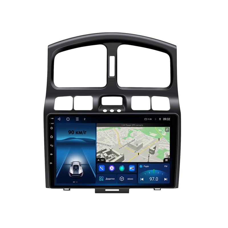 Штатна магнітола для Hyundai Santa Fe 2000-2012 з Android-функціями