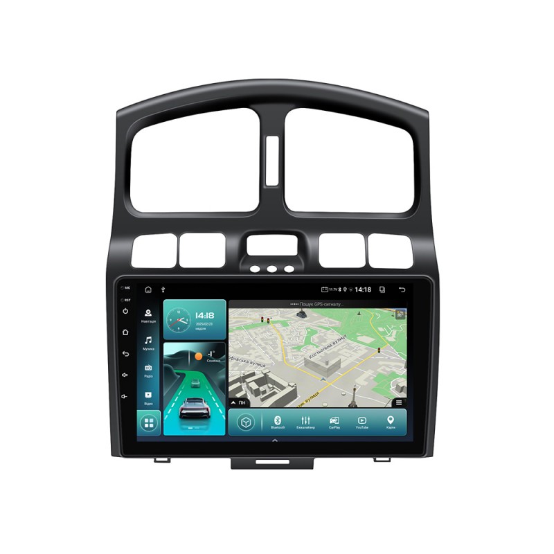 Штатна магнітола для Hyundai Santa Fe 2000-2012 з Android-функціями