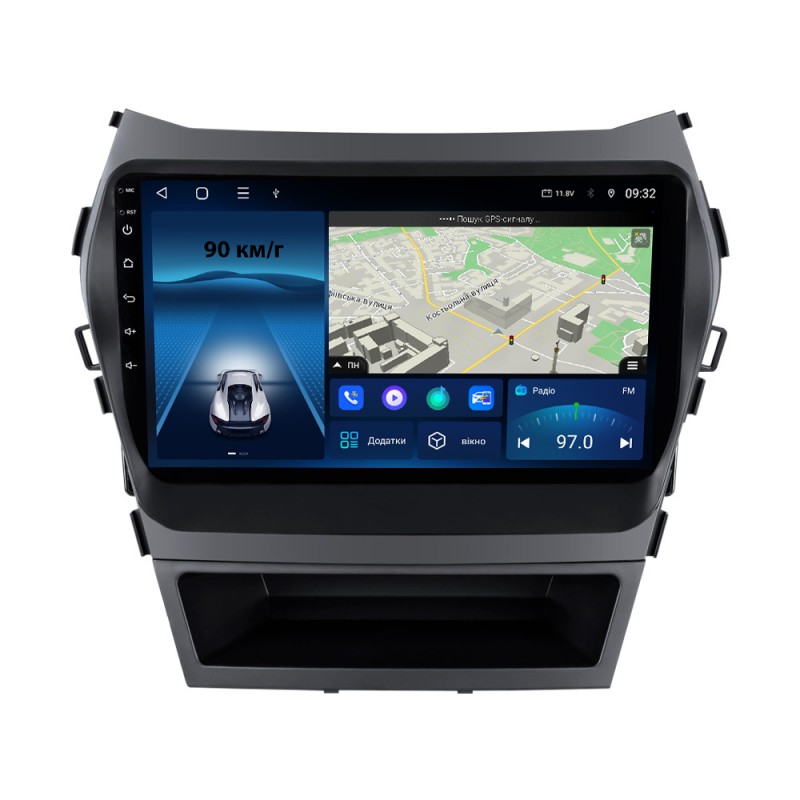 Штатна магнітола для Hyundai Santa Fe 2013-2016 з Android-функціями