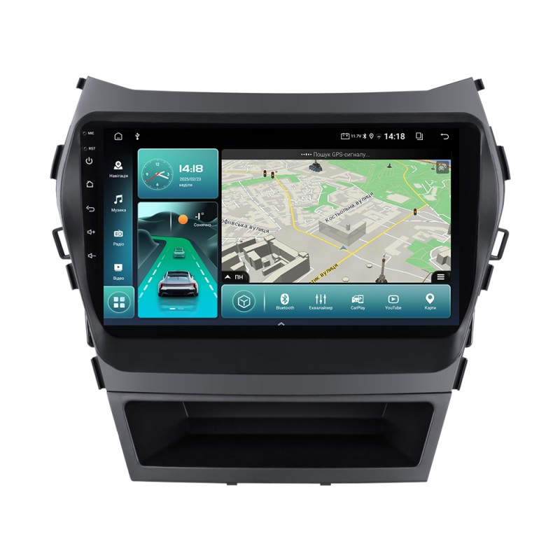 Штатна магнітола для Hyundai Santa Fe 2013-2016 з Android-функціями