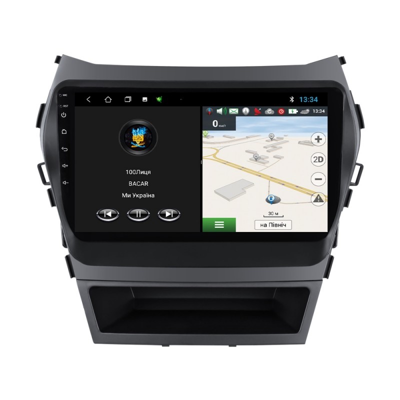 Штатна магнітола для Hyundai Santa Fe 2013-2016 з Android-функціями