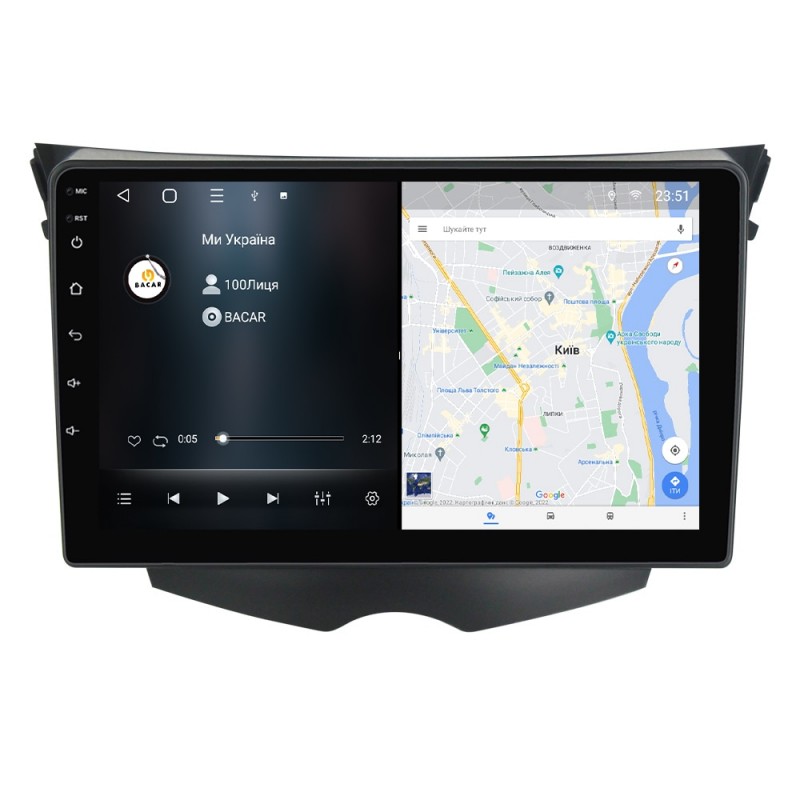 Штатна магнітола для Hyundai Veloster 2011-2017 з Android-функціями