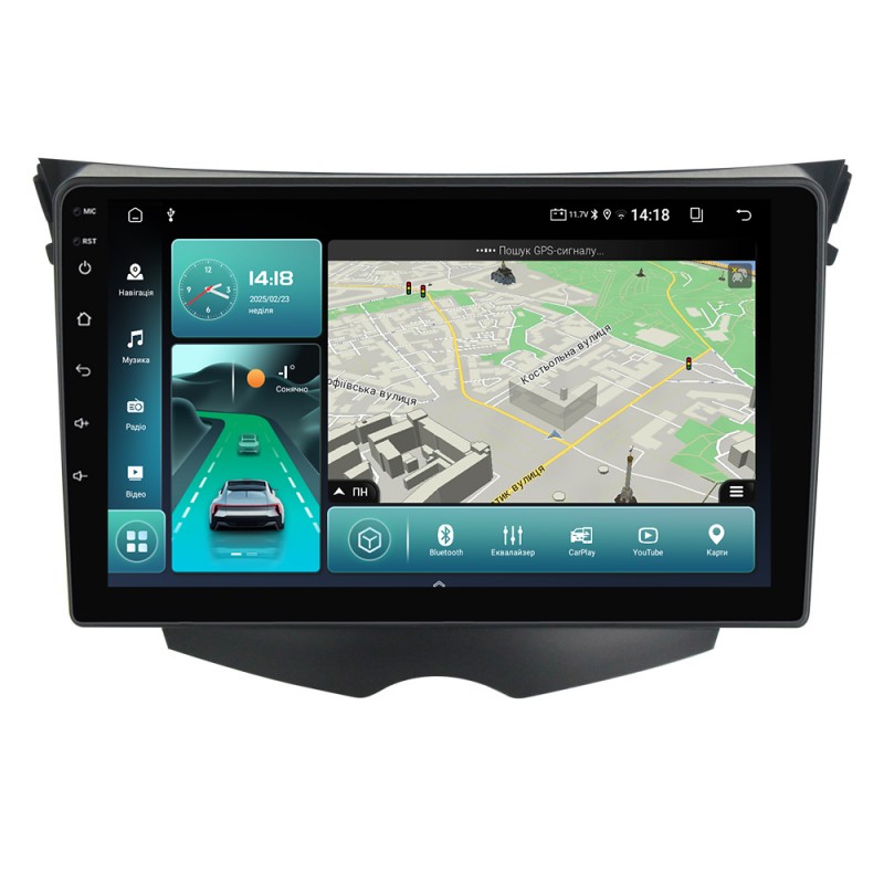 Штатна магнітола для Hyundai Veloster 2011-2017 з Android-функціями