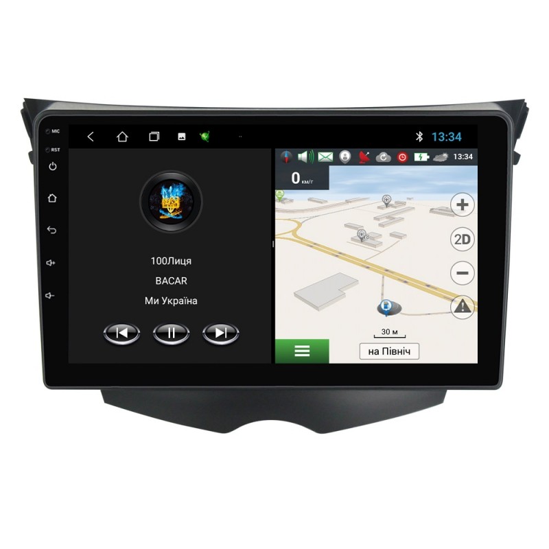 Штатна магнітола для Hyundai Veloster 2011-2017 з Android-функціями
