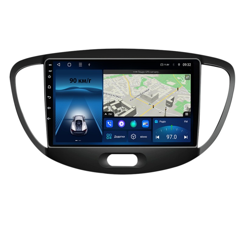 Штатна магнітола для Hyundai i10 2007-2013 з Android-функціями