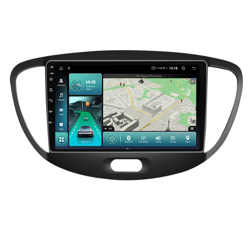 Штатна магнітола для Hyundai i10 2007-2013 з Android-функціями