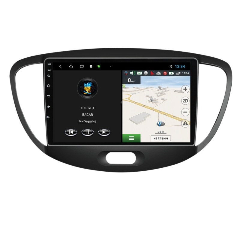 Штатна магнітола для Hyundai i10 2007-2013 з Android-функціями