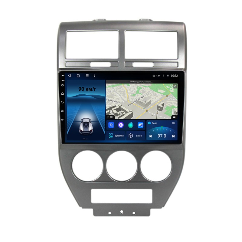 Штатна магнітола для Jeep Compass 2006-2010 з Android-функціями