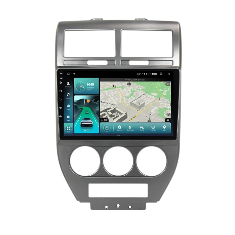 Штатна магнітола для Jeep Compass 2006-2010 з Android-функціями