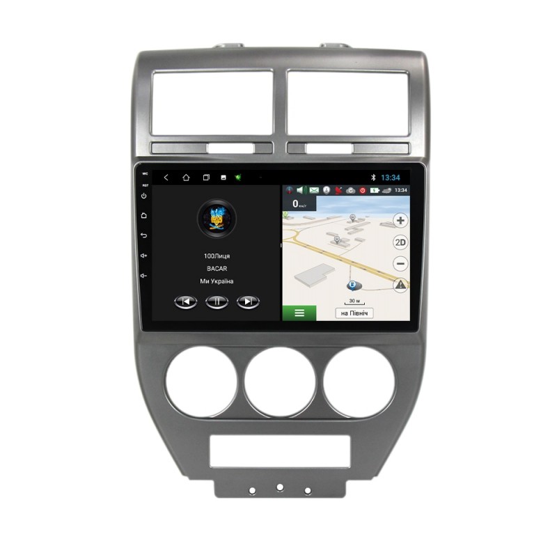 Штатна магнітола для Jeep Compass 2006-2010 з Android-функціями