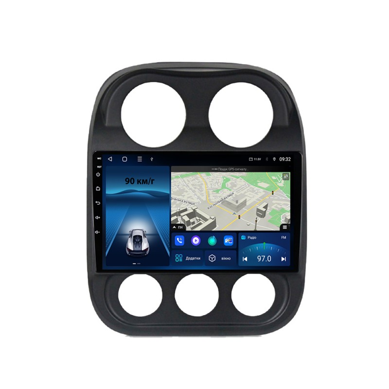 Штатна магнітола для Jeep Compass 2009-2015 з Android-функціями