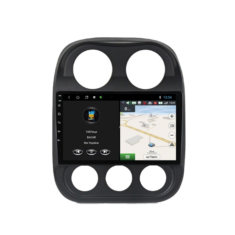 Штатна магнітола для Jeep Compass 2009-2015 з Android-функціями