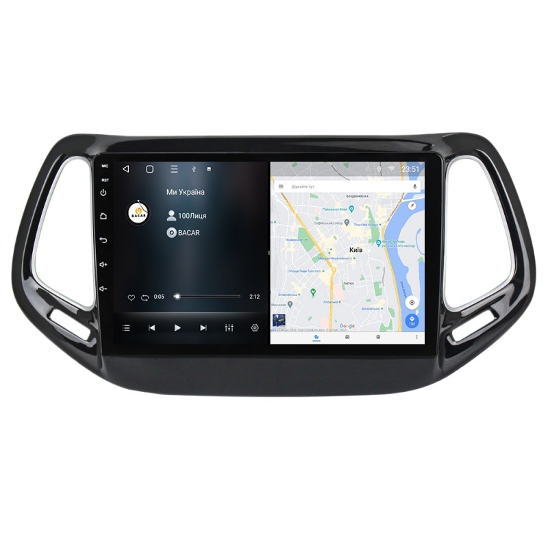 Штатна магнітола для Jeep Compass 2016-2018 з Android-функціями