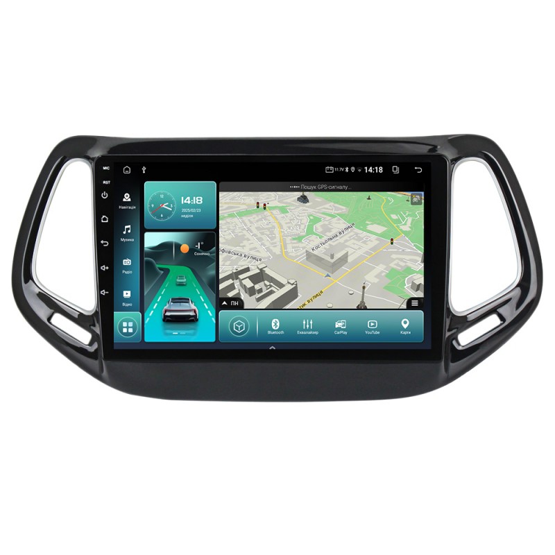 Штатна магнітола для Jeep Compass 2016-2018 з Android-функціями