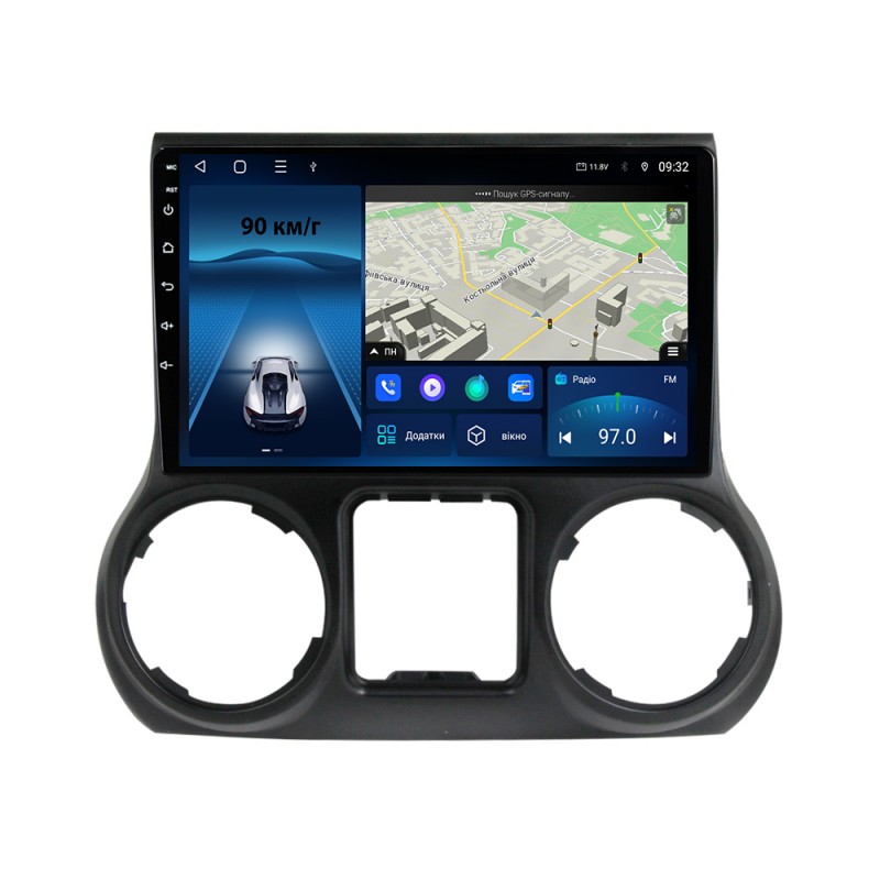 Штатна магнітола для Jeep Wrangler 3 2010-2018 з Android-функціями