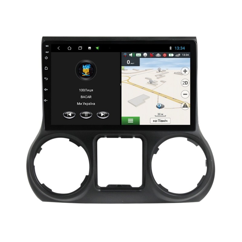 Штатна магнітола для Jeep Wrangler 3 2010-2018 з Android-функціями