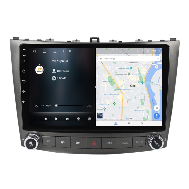 Штатна магнітола для Lexus IS250 2005-2013 з Android-функціями