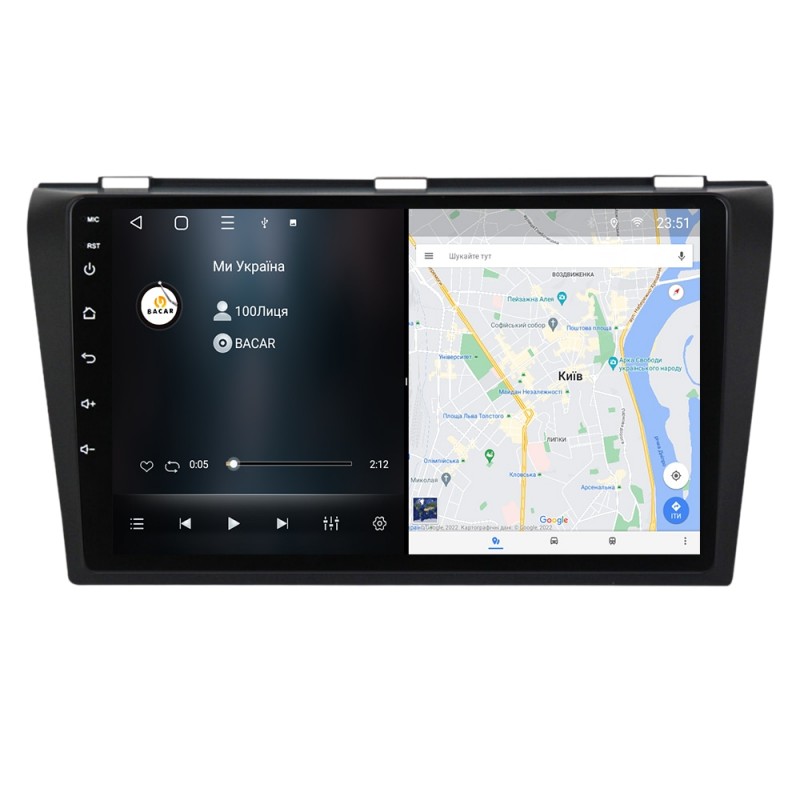 Штатна магнітола для Mazda 3 2003-2009 з Android-функціями