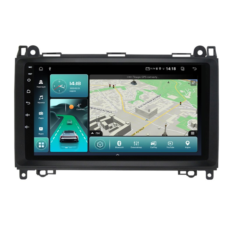 Штатна магнітола для Mercedes B200 B Class W169 Vito W639 Viano Sprinter W906 2005-2011 з Android-функціями
