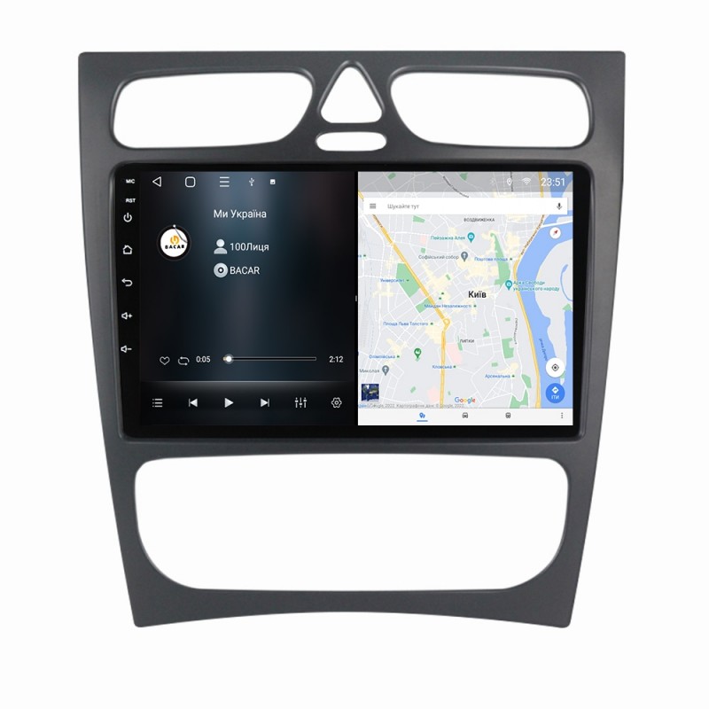 Штатна магнітола для Mercedes C W203 CLK W209 W463 Vito Viano W639 2000-2006 з Android-функціями