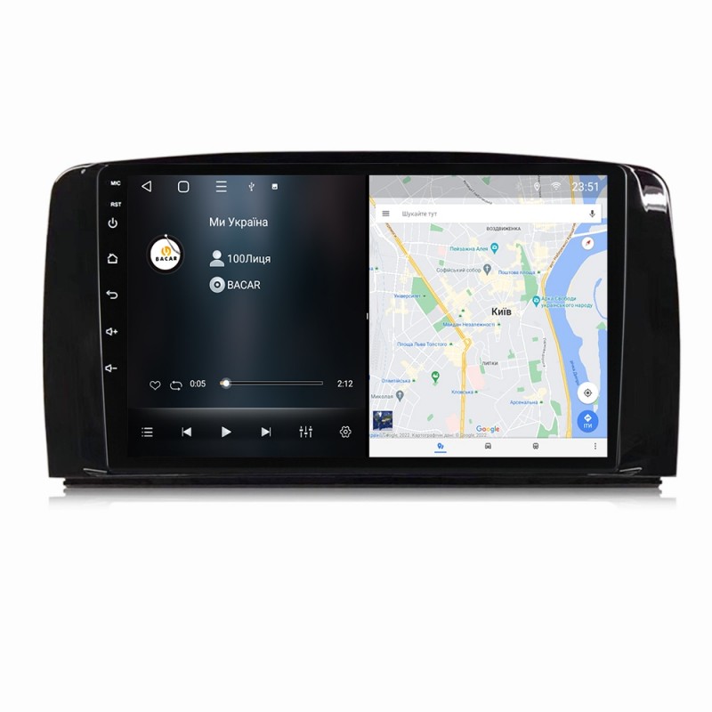 Штатна магнітола для Mercedes R Class W251 R280 R300 R320 R350 R63 2005-2017 з Android-функціями