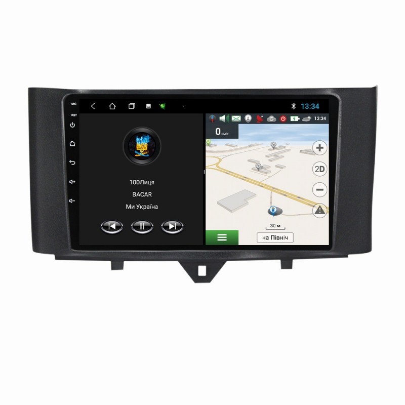 Штатна магнітола для Mercedes Smart Fortwo 2 2010-2015 з Android-функціями