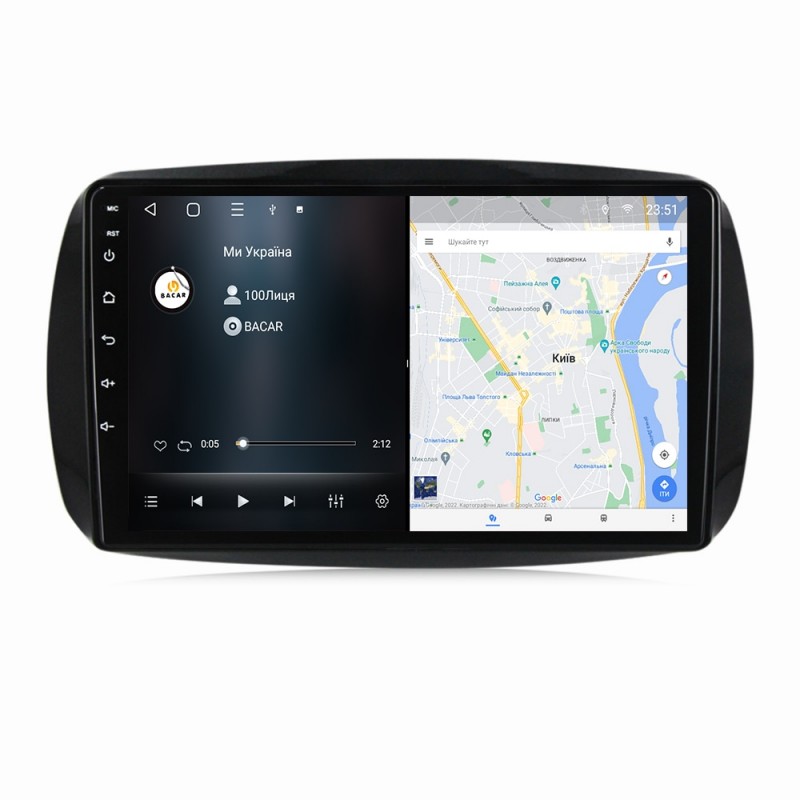 Штатна магнітола для Mercedes Smart Fortwo 3 2014-2020 з Android-функціями
