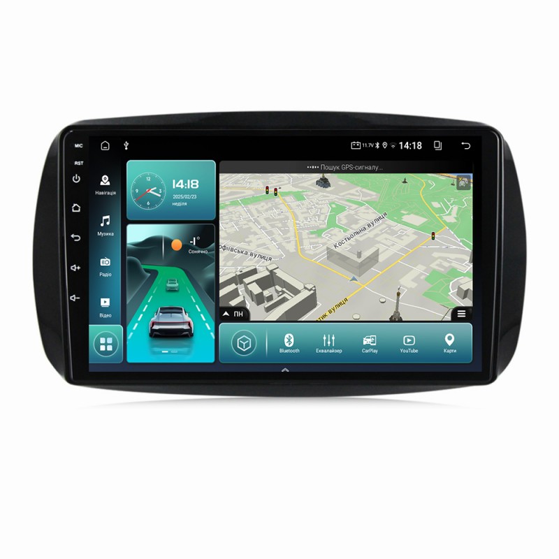 Штатна магнітола для Mercedes Smart Fortwo 3 2014-2020 з Android-функціями