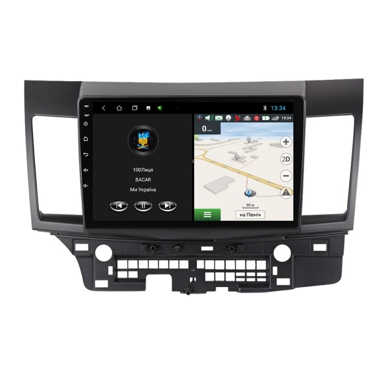 Штатна магнітола для Mitsubishi Lancer X 2007-2012 з Android-функціями