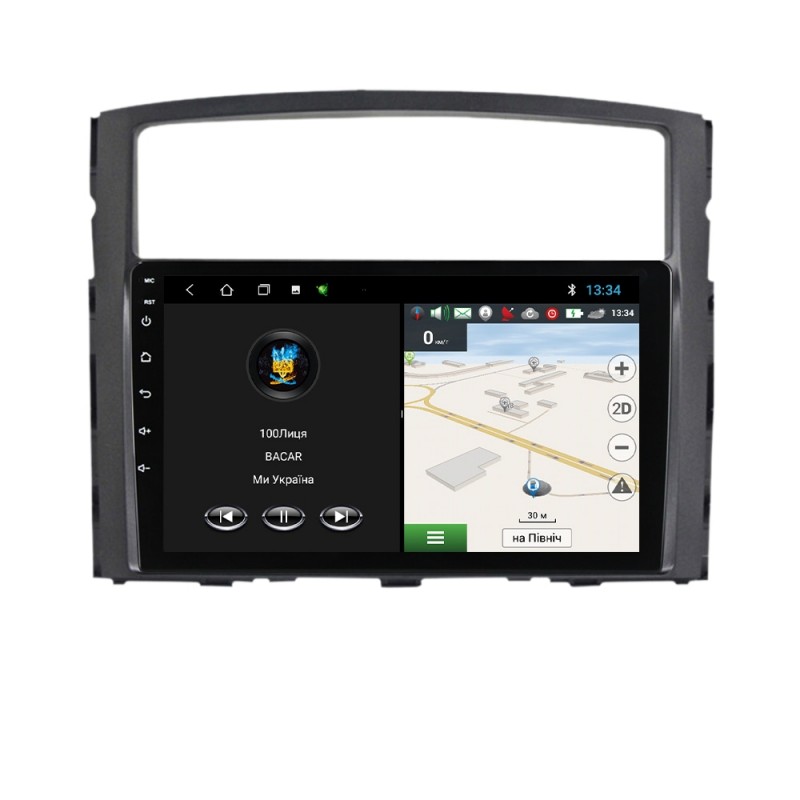Штатна магнітола для Mitsubishi Pajero Wagon 2006-2014 з Android-функціями