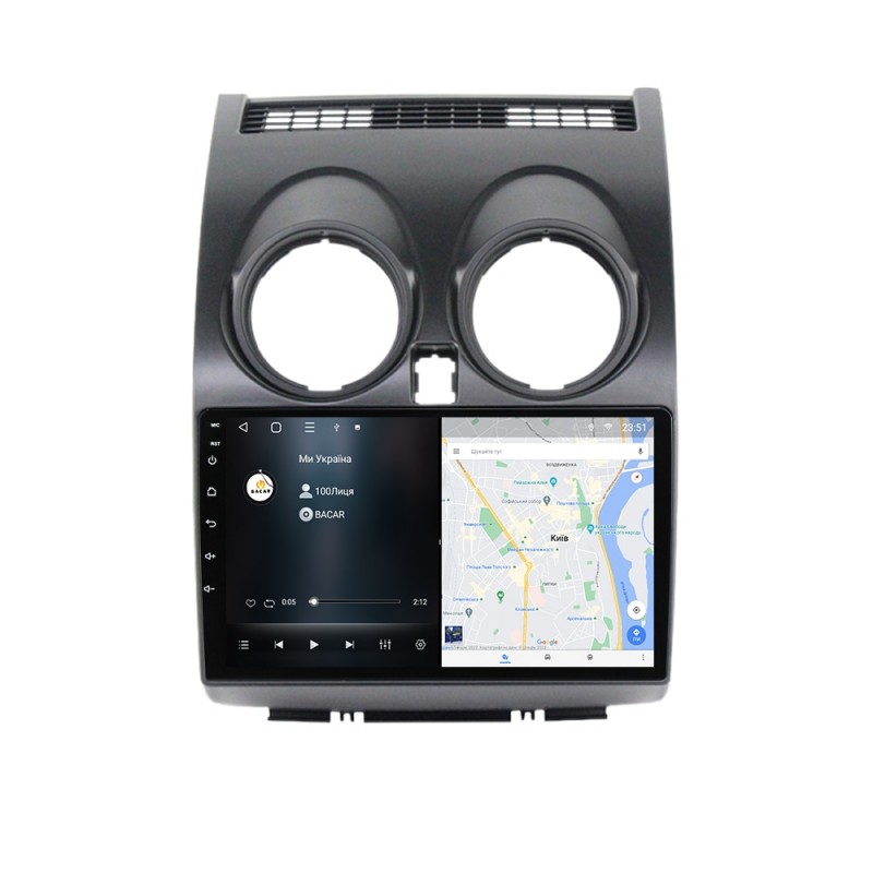 Штатна магнітола для Nissan Qashqai 2006-2013 з Android-функціями