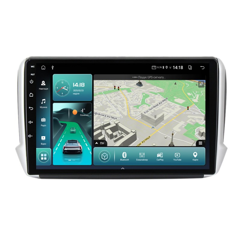 Штатна магнітола для Peugeot 2008 208 2013-2020 з Android-функціями
