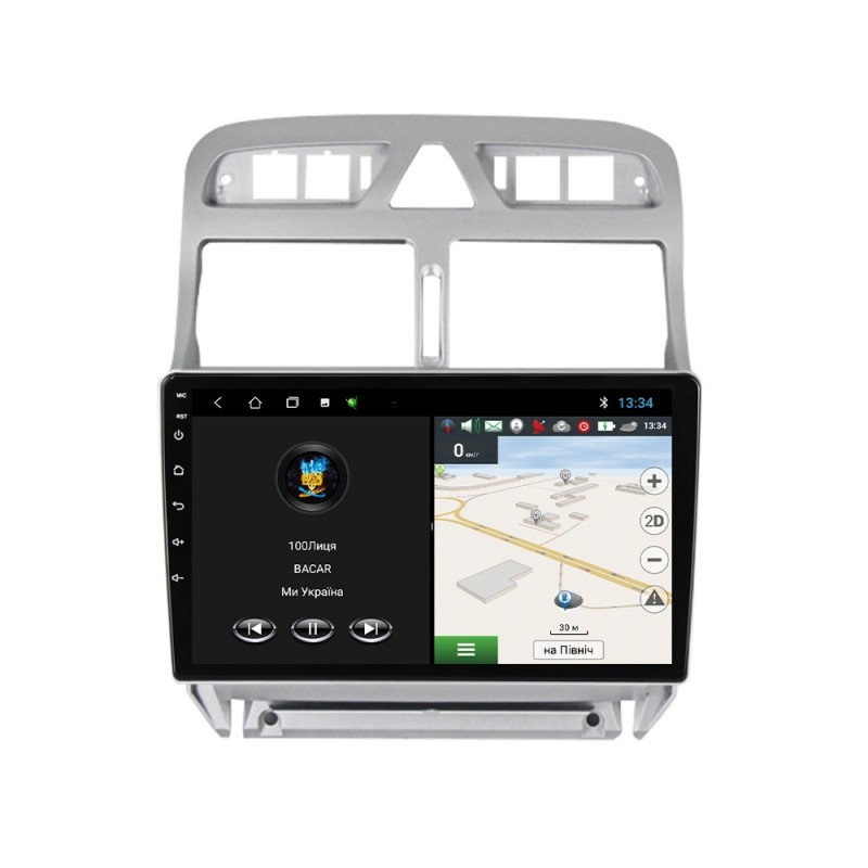 Штатна магнітола для Peugeot 307 2001-2008 з Android-функціями