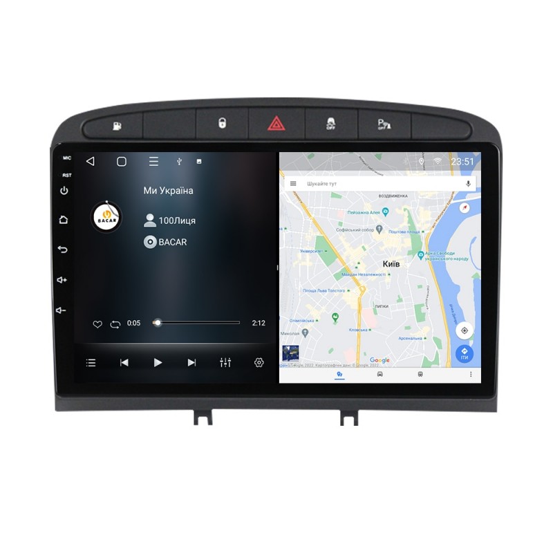 Штатна магнітола для Peugeot 408 2012-2020 з Android-функціями
