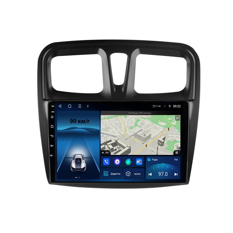 Штатна магнітола для Renault Logan Sandero 2012-2019 з Android-функціями