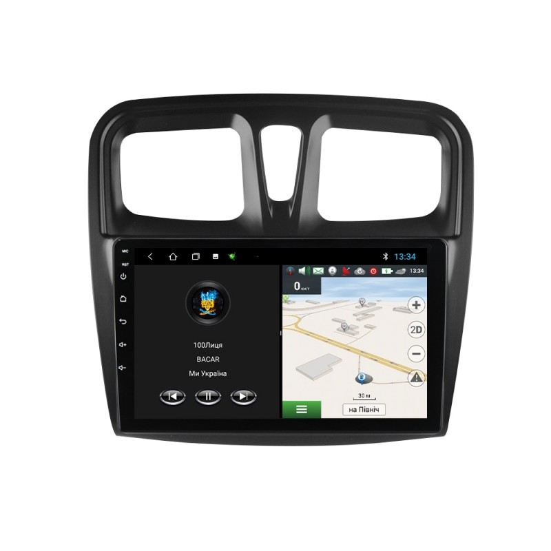 Штатна магнітола для Renault Logan Sandero 2012-2019 з Android-функціями